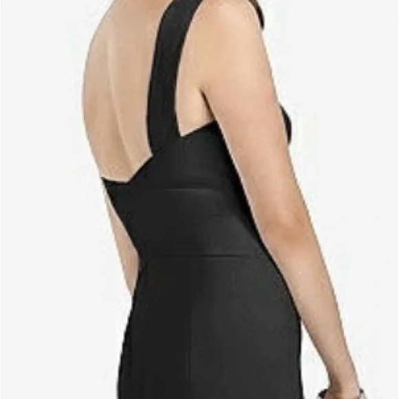 Dessy Collection Sleeveless Black Trumpet Evening Gown - Picture 2 of 11